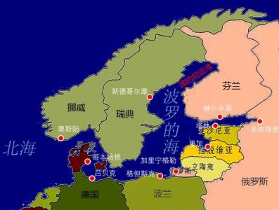 ​地图看世界；波罗的海及沿岸国家