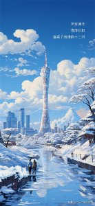 ​AI“画”事丨广州“下雪啦”！快来收藏“雪景图”