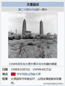 ​解放战争之太原战役