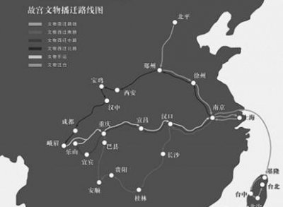 抗战期间北京故宫国宝南迁历史介绍及路线盘点