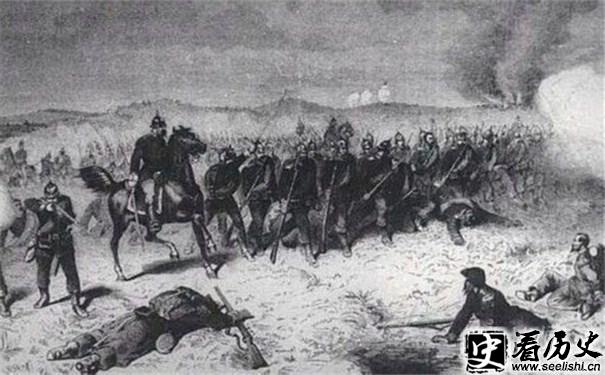 色当会战中的普鲁士近卫军
