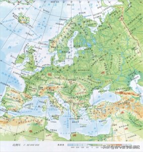 ​欧洲各国地形图