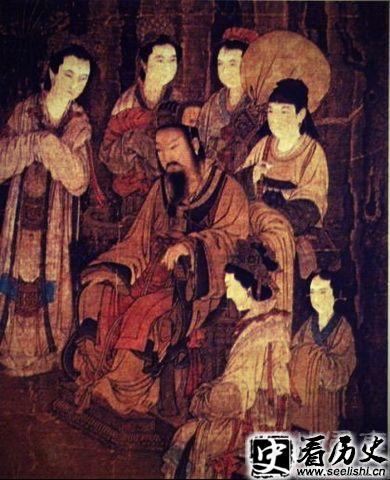 刘恒与邓通图像